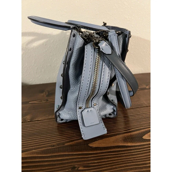 Coach Blue and Black Crossbody Rogue - Picture 10 of 16